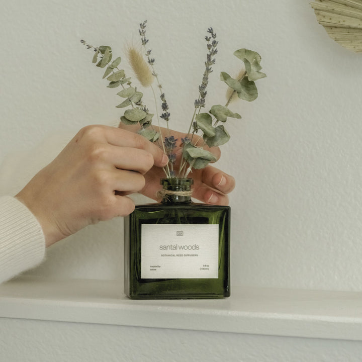 Stone Fruit & Sage Reed Diffuser with Flowers