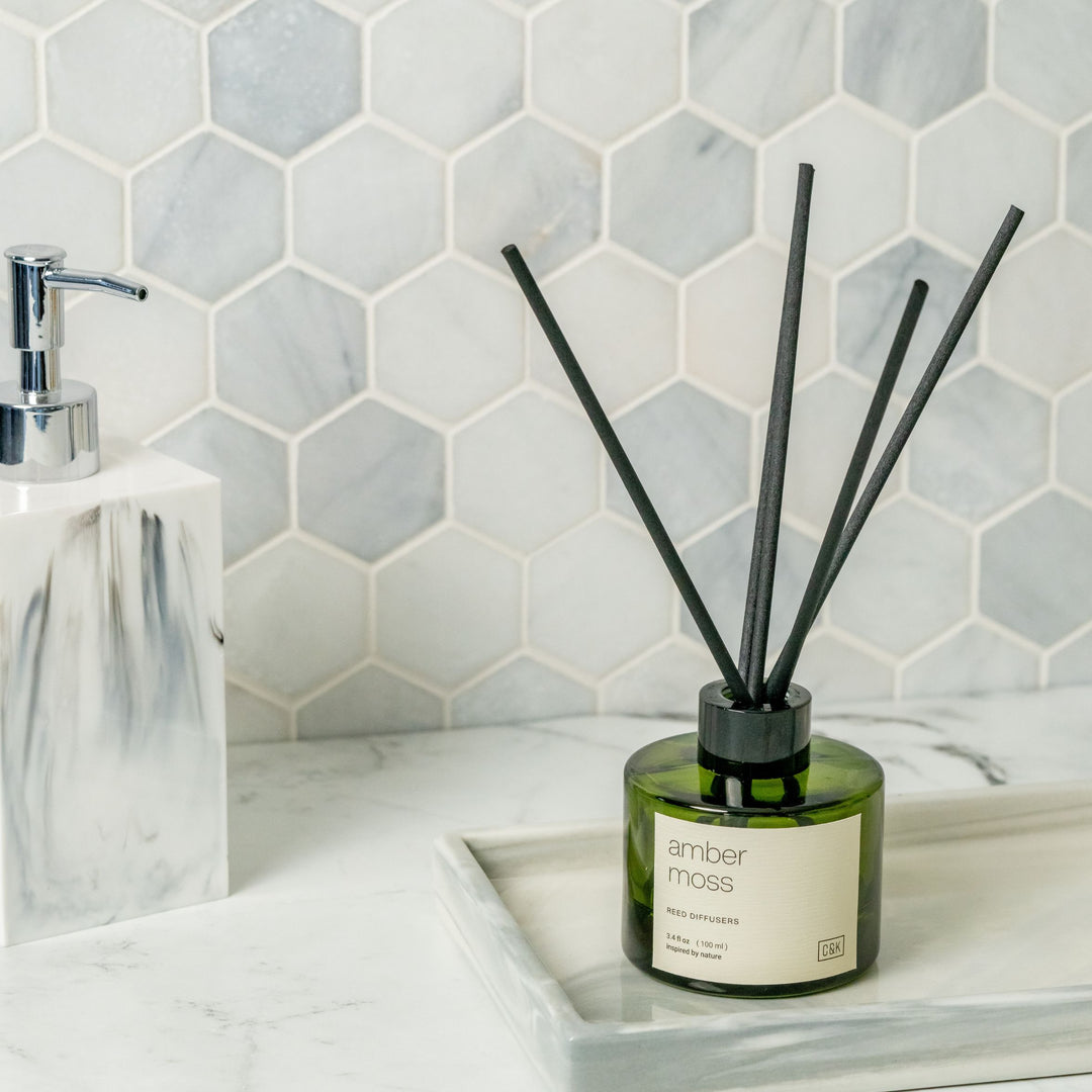 Mayan Copal Green Glass Reed Diffuser