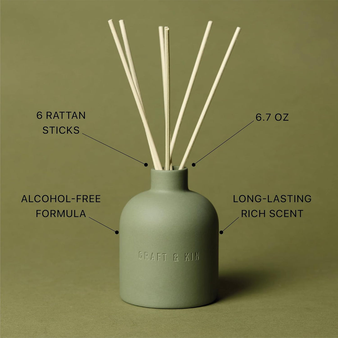 White Birch & Cedar Earthenware Diffuser