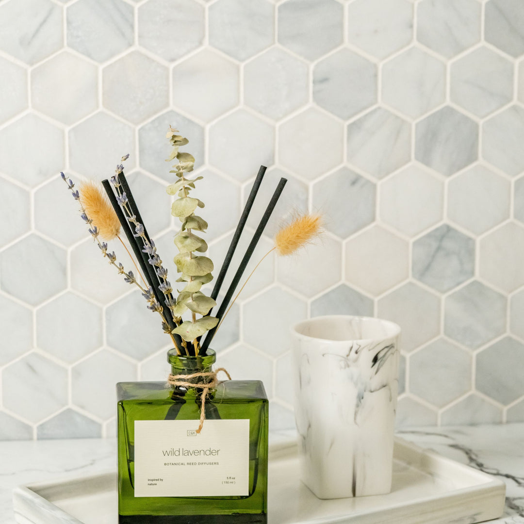 Stone Fruit & Sage Reed Diffuser with Flowers