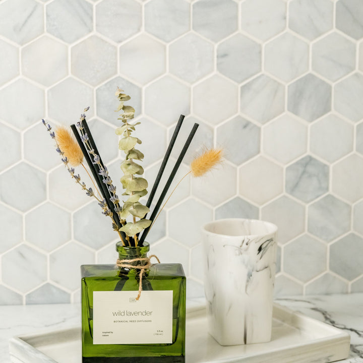 Stone Fruit & Sage Reed Diffuser with Flowers