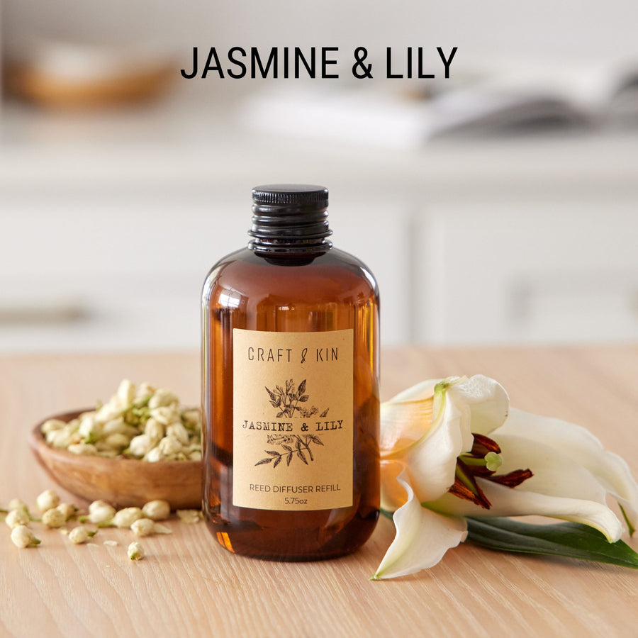 image of jasmine and lily refill black cap