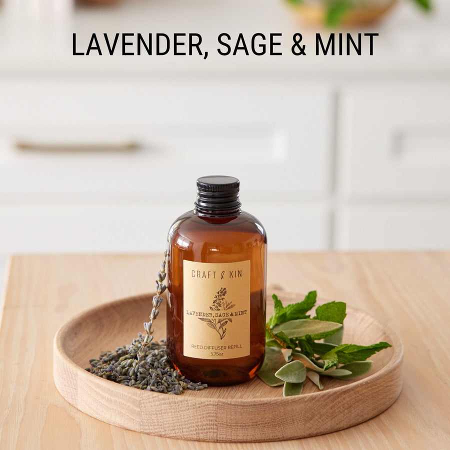 image of lavender sage and mint with herbs