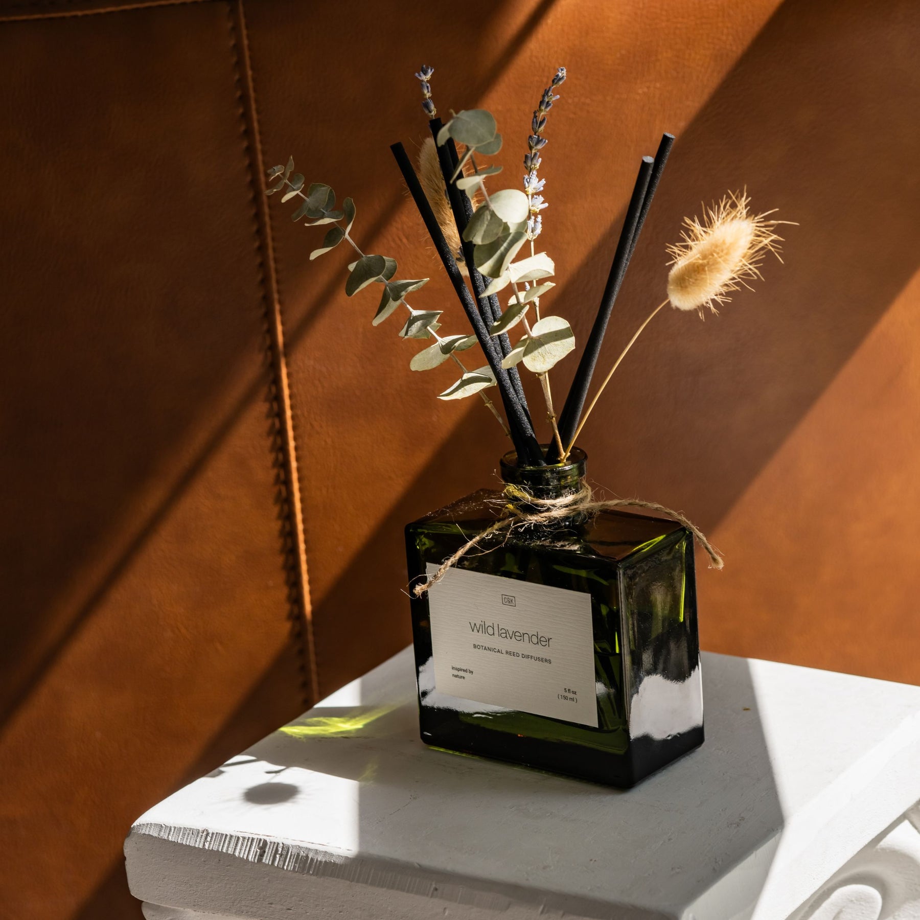 Santal Woods Reed Diffuser with Flowers | Craft & Kin