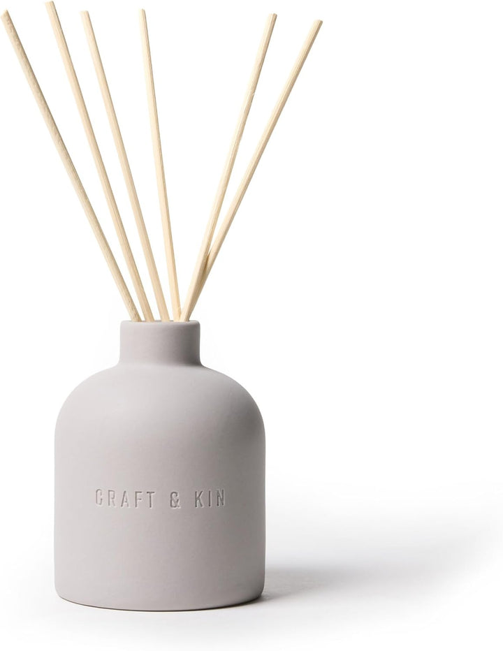 Earthenware Reed Diffuser - Dark Rose & Amber