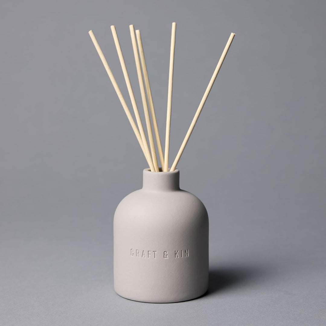 Earthenware Reed Diffuser - Dark Rose & Amber