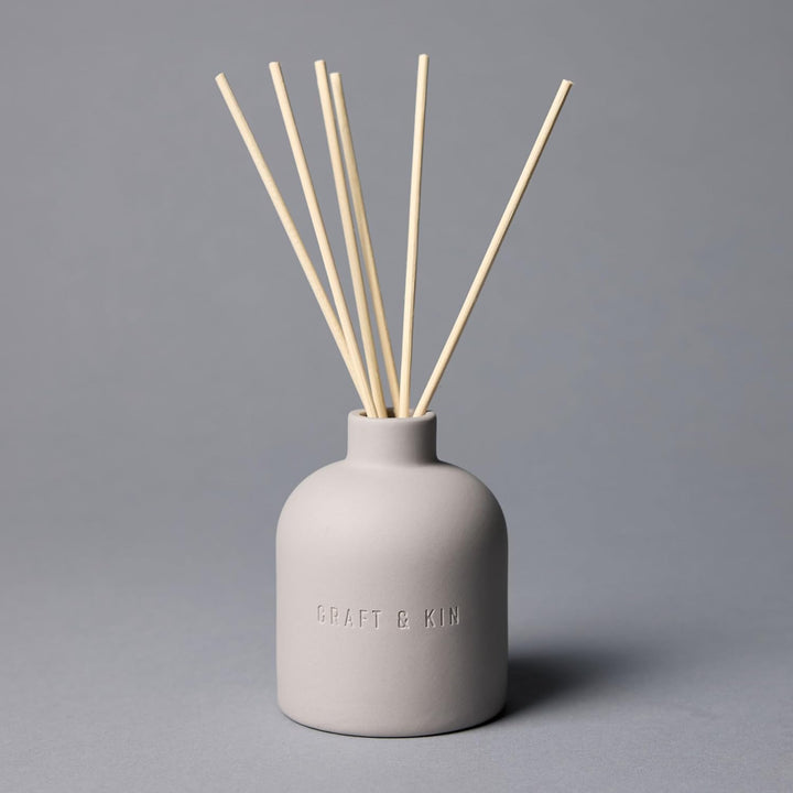 Earthenware Reed Diffuser - Dark Rose & Amber