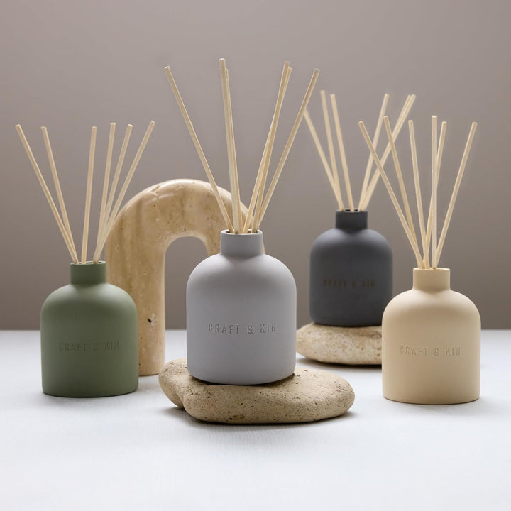 Earthenware Reed Diffuser - Dark Rose & Amber