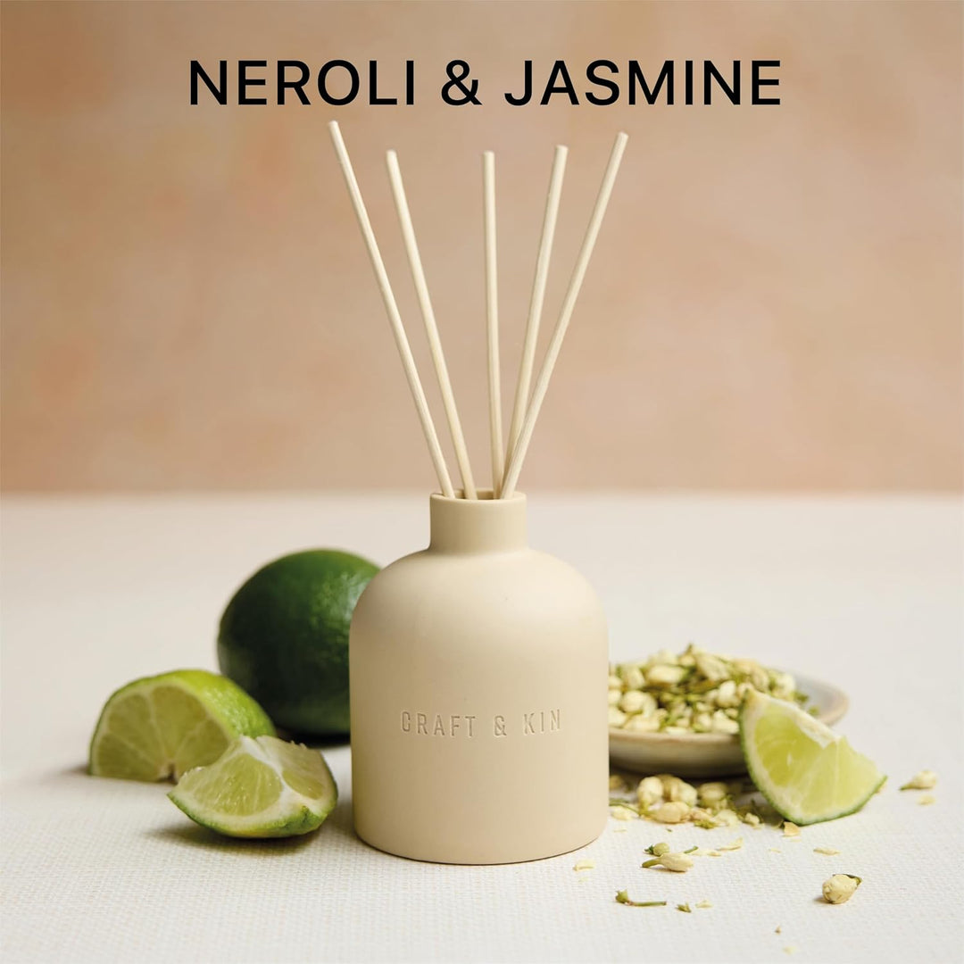 Earthenware Reed Diffuser - Neroli & Jasmine