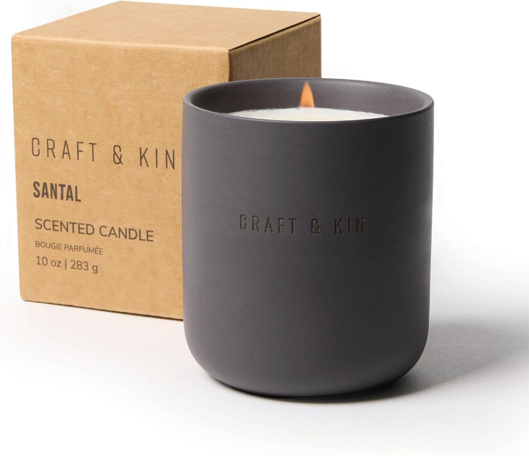 Kin Candle Santal Woods Earthenware Soy Candle | Craft & Kin