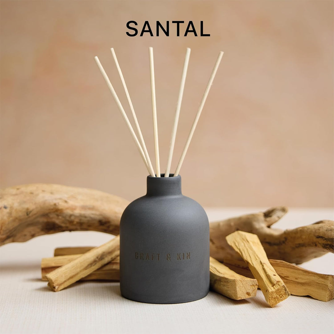 Earthenware Reed Diffuser - Santal Woods