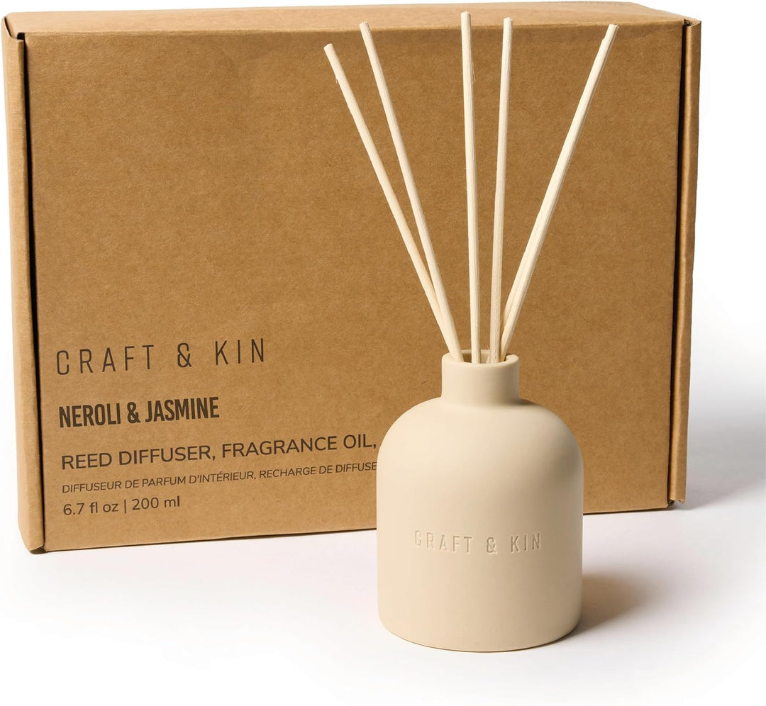 Earthenware Reed Diffuser - Neroli & Jasmine