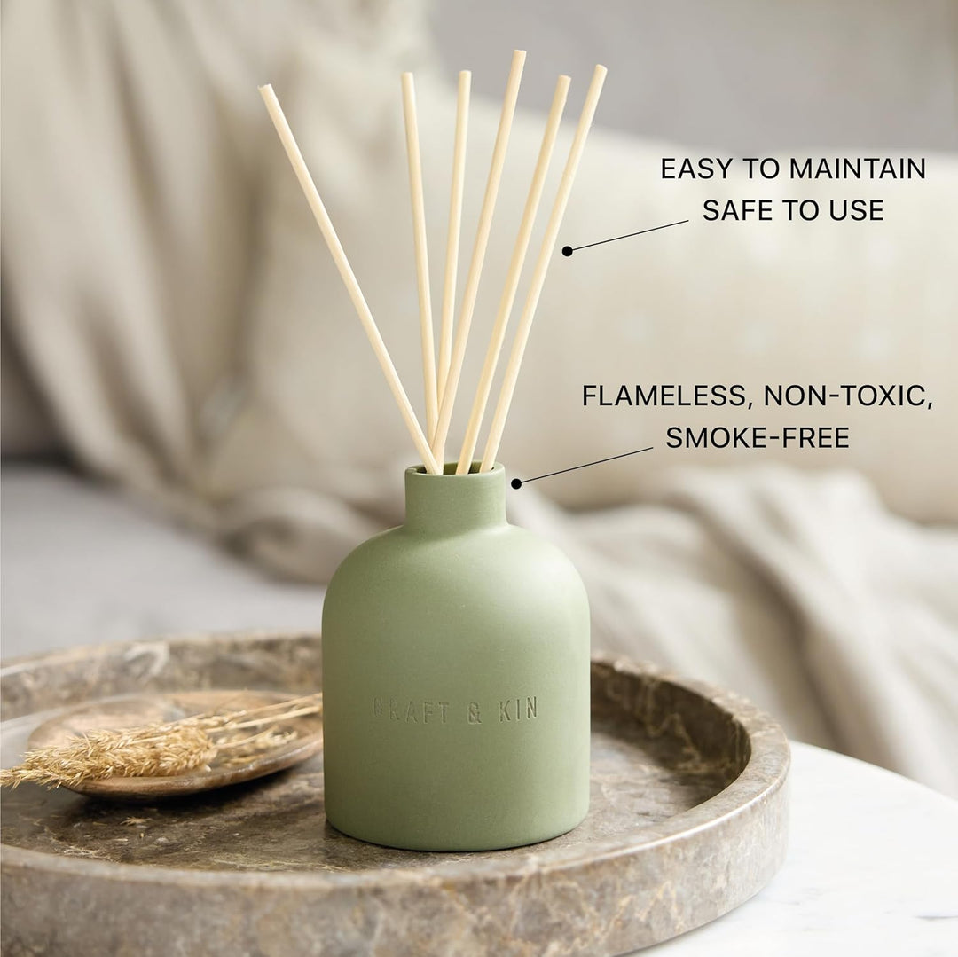 Earthenware Reed Diffuser - White Birch & Cedar