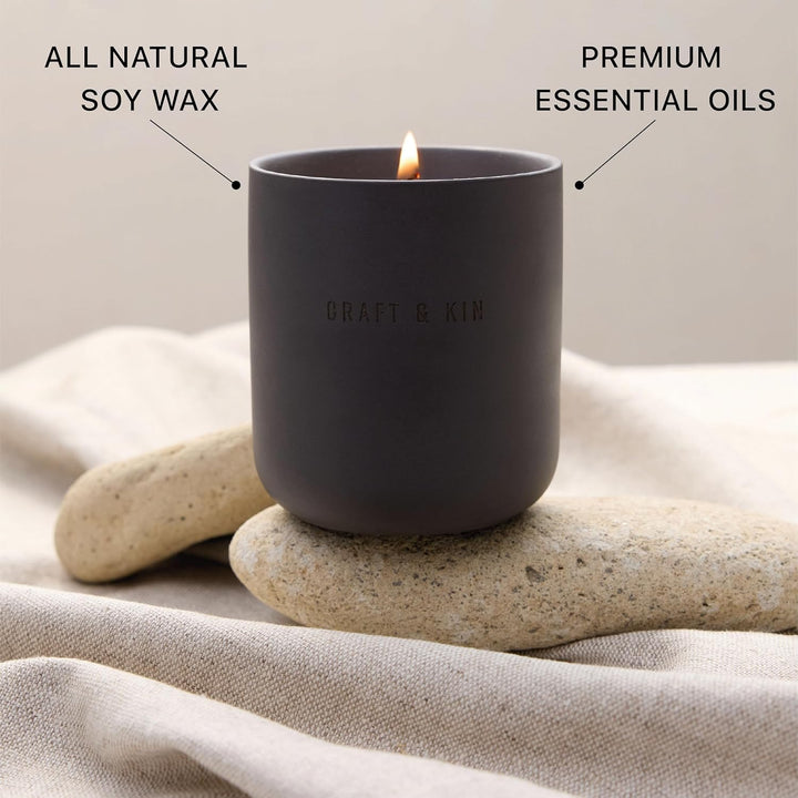 Earthenware Candle - Santal Woods