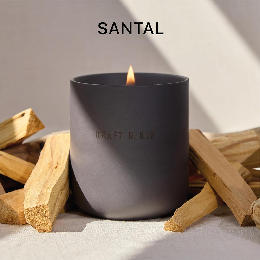 Earthenware Candle - Santal Woods