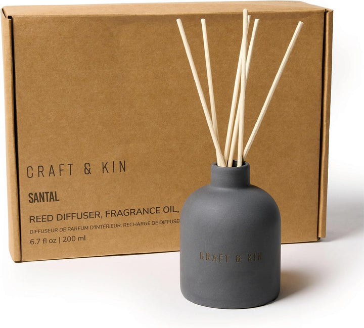 Earthenware Reed Diffuser - Santal Woods