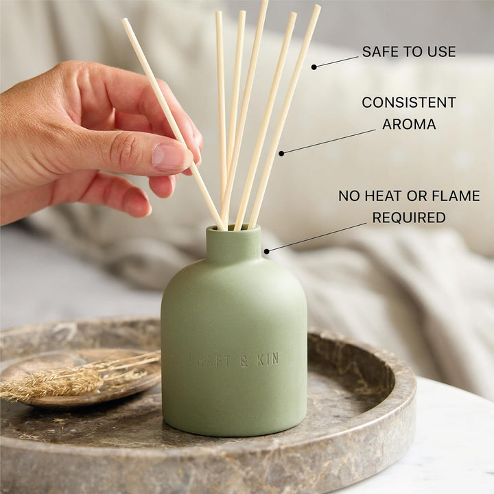 Earthenware Reed Diffuser - White Birch & Cedar