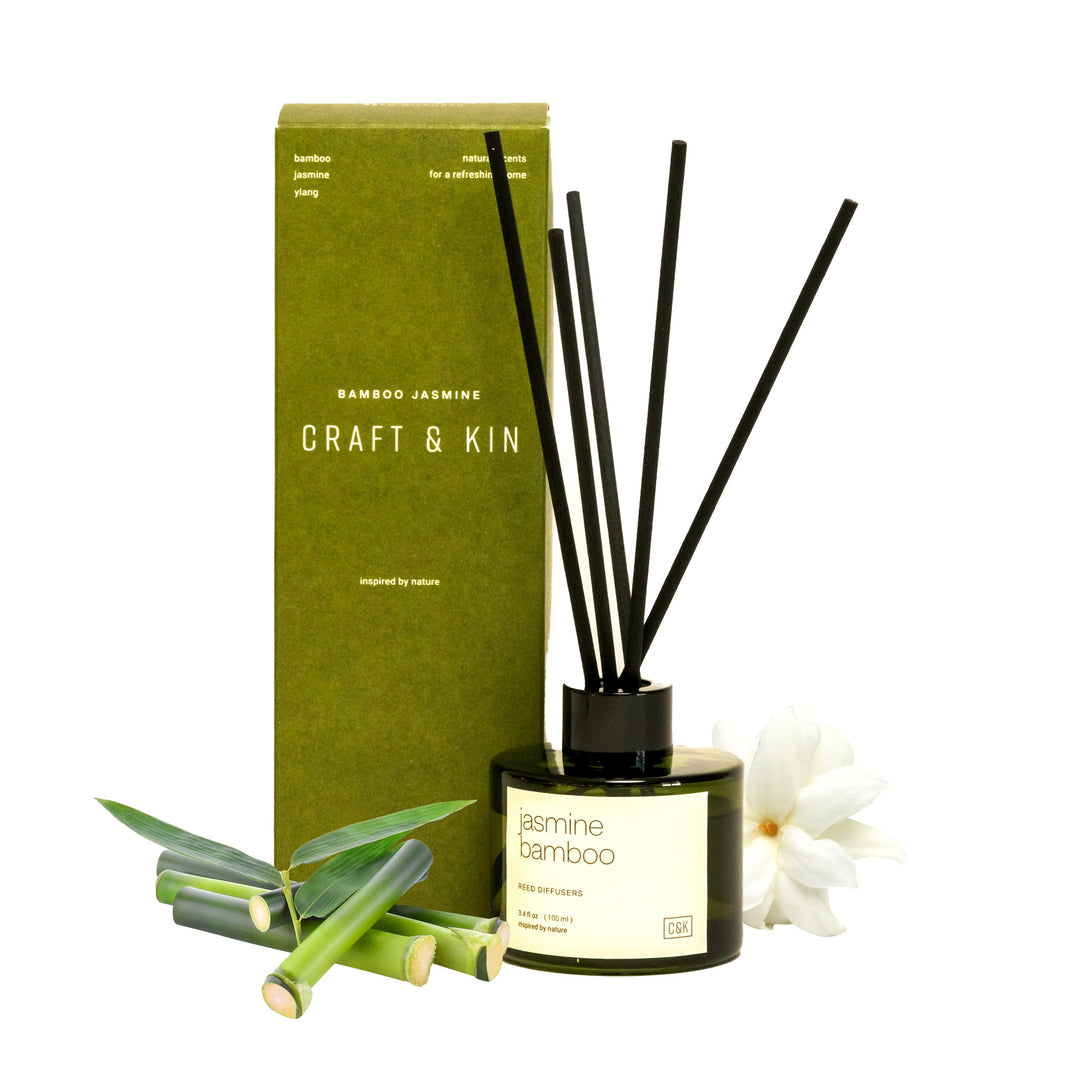 Green Glass Reed Diffuser