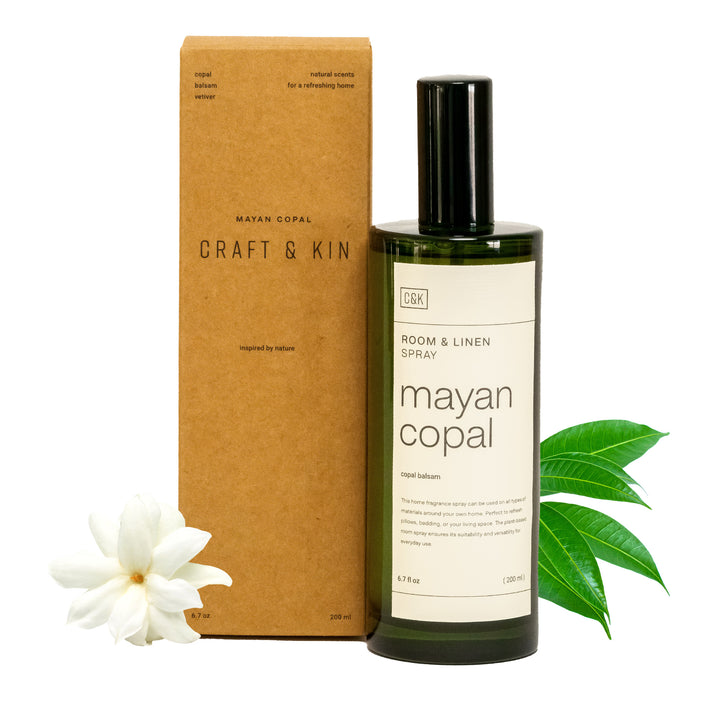 Mayan_Copal_Room_Spray with Craft and Kin Packaging