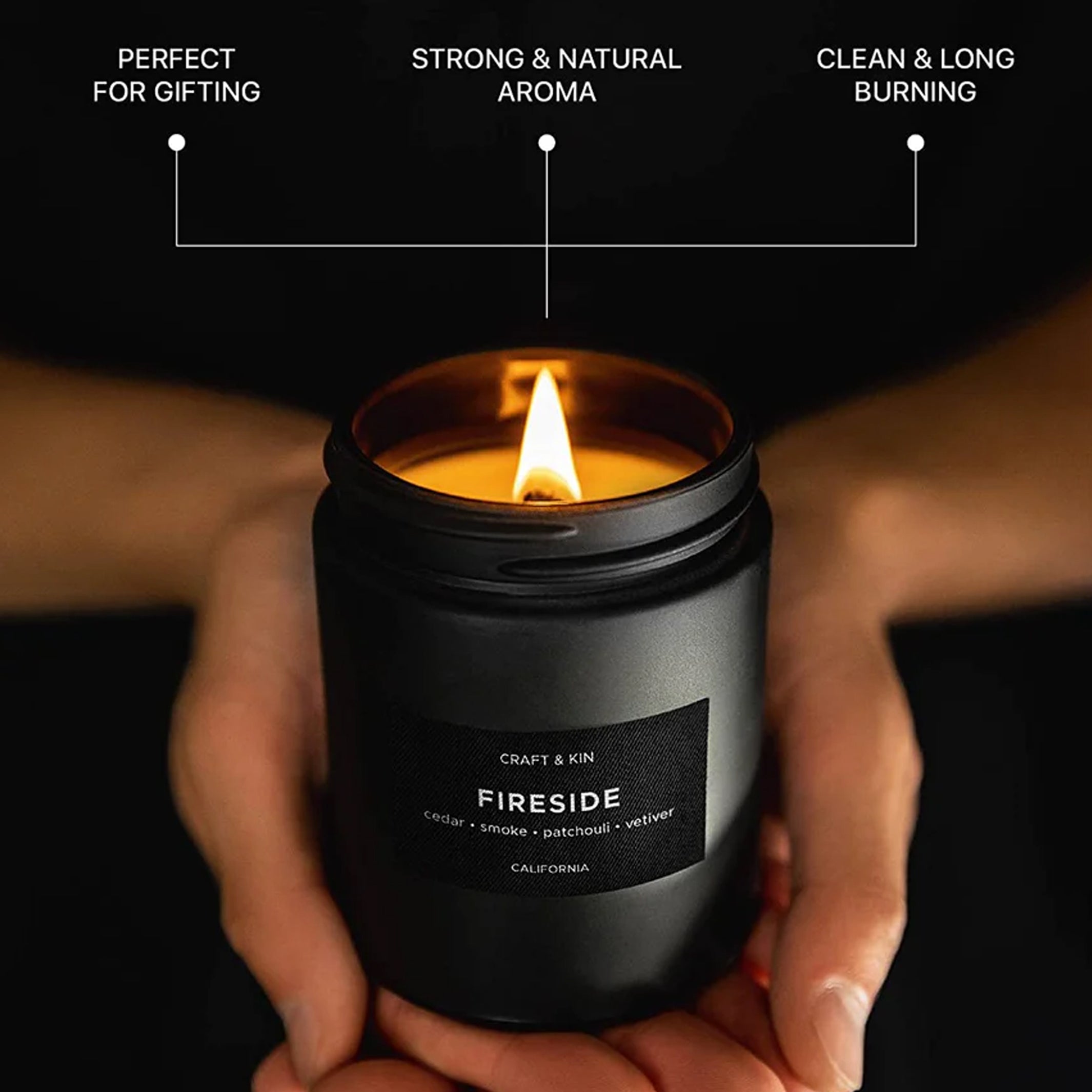 Strong fragrance shop candles