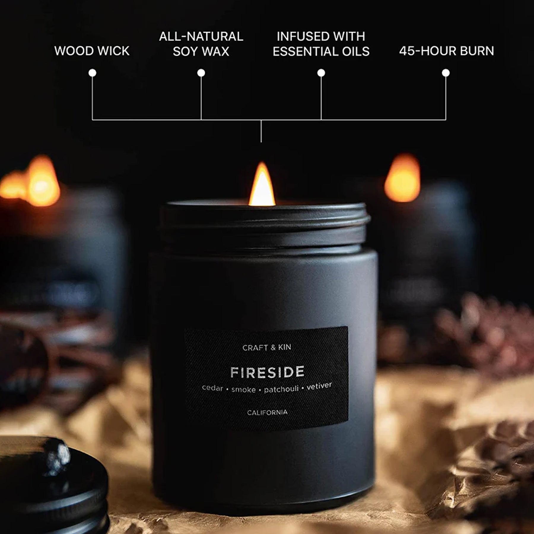 Scented Candles for Men Craft & Kin