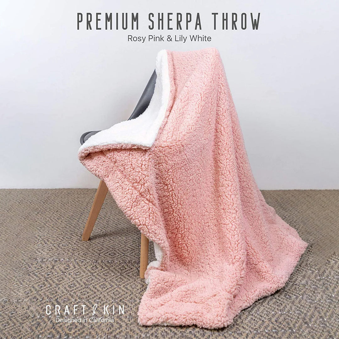 Sherpa Fleece Throw Blanket