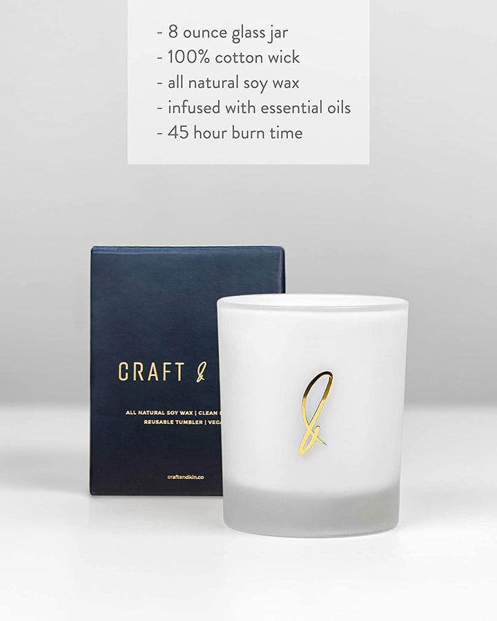 White Frosted Scented Soy Candles